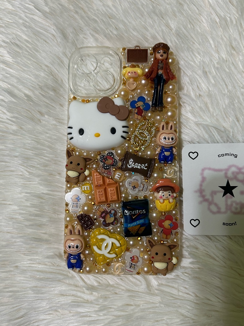 Handmade iPhone 14 Plus Junk Case Hello Kitty Bratz Sanrio Kawaii Luxury Y2K